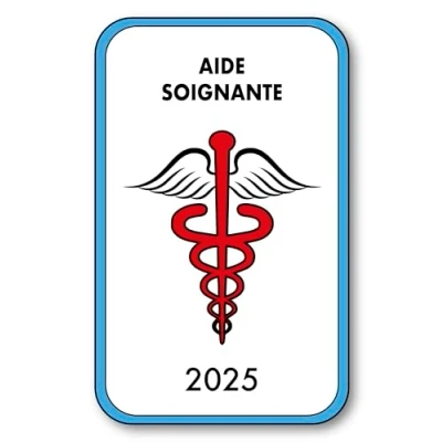 Image de SIGNAL SAFETY Autocollant Sticker Vignette Caducée 2024 pour Pare Brise en Vitrophanie V4 Aide Soignante