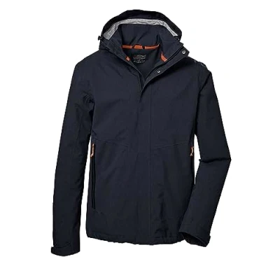Image de killtec Men&#039;s Kos 53 Mn Jckt Veste Fonctionnelle/veste D&#039;extérieur Avec Capuche Amovible, Dark Navy, L EU