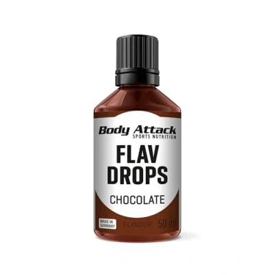 Image de Arôme Flav Drops par Body Attack 50 ml Gouttes aromatisées sans calorie Pour édulcorer et aromatiser des boissons protéinées, du fromage blanc