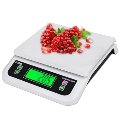 Image de Grande Balance de Cuisine Électronique 30kg/1g Alimentaire Professionnelle Précision Calcul Calories 6 Unités et Fonction Tare Compte Numérique avec Écran LCD Rétroéclairé