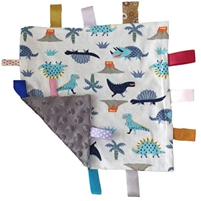 Image de G Tree bébé garçon Gris Tag Couverture de sécurité, Douce Jouet avec étiquettes, Doudou Taggy,