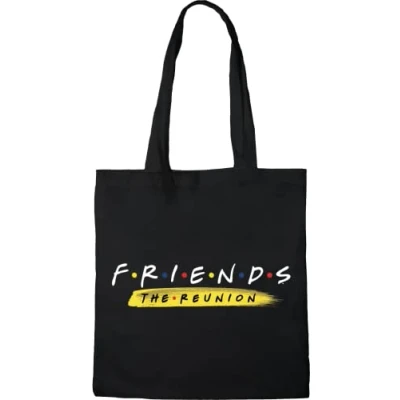 Image de FRIENDS TOTE BAG REUNIN», REFERENCE : BWFRIENBB001, NOIR, 38 X 40 CM