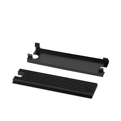 Image de Thermal Grizzly Radiateur SSD NVMe M.2 Couleur Noire Esthétique Disque Heatsink pour Éliminer la Réduction de Vitesse Inclus 2x Coussin thermique