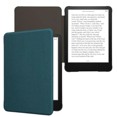 Image de kwmobile Coque liseuse Compatible avec Amazon Kindle Paperwhite (12. Gen 2024) / Colorsoft Rabat magnétique en Nylon pour