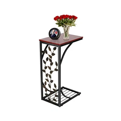 Image de Yaheetech Table d&#039;appoint Design Bout de Canapé à Café Tables Basses Vintage Salon 21 x 30,5 53 cm