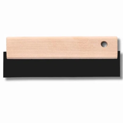 Image de ToolSpace Spatule en caoutchouc 200 mm à carrelage Gomme joint manche bois Outils pour faïence truelle Travail ergonomique