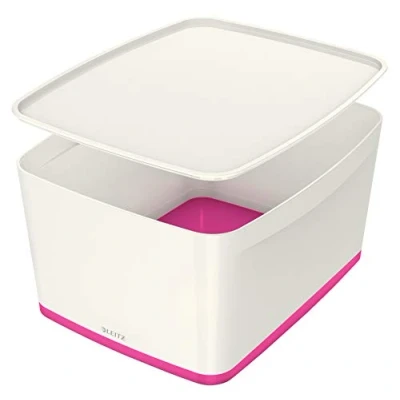 Image de Leitz MyBox 52161023 Boîte Format Large avec Couvercle Rose Métallisé