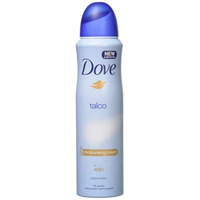 Image de Dove Lot de 3 déodorants en spray talc 150 ml 48 h