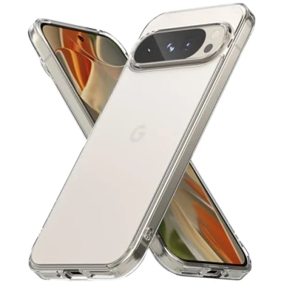Image de Ringke Coque Compatible avec Google Pixel 9 Pro XL [Fusion Matte] Translucide Ultra Fine Solide Rigide Back Souple Bumper Étui Antichoc Protection Case Accessoires Matte Clear