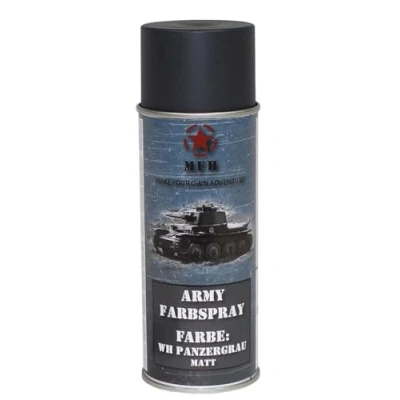 Image de MFH 40352 Farbspray WH PANZERGRAU Mat RAL 7016 400ml Panzer Grau (Matt) 1 St. (B x H) 6.5cm 20cm