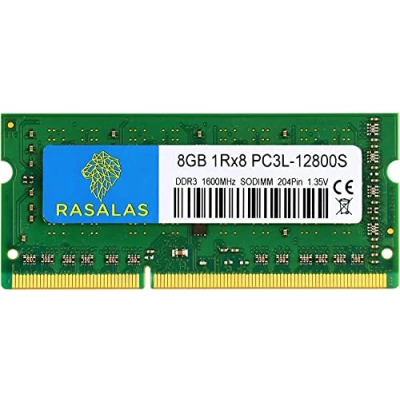 Image de 8 Go 1Rx8 PC3L 12800S DDR3L 1600MHz SODIMM DDR3 RAM 1.35V CL11 204 Pin PC3 12800 Mémoire Portable
