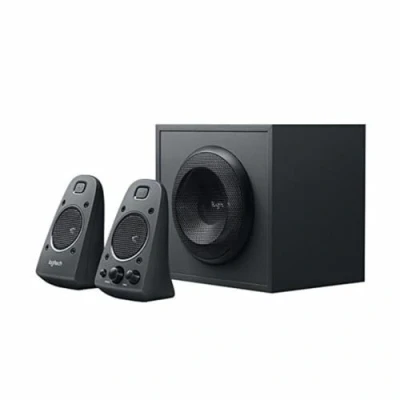 Image de Logitech Z625 Système de Haut Parleurs 2.1 Subwoofer, THX, 400W en Puissance, Basses Puissantes, Multidispositifs, Entrée Optique 3,5mm/RCA, Prise EU, PC/PS4/Xbox/TV/Smartphone/Tablette