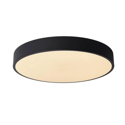Image de Lucide Unar plafonnier Ø 39,50 x 5 cm 24W LED dimmable incl 3 niveaux de dimmer noir