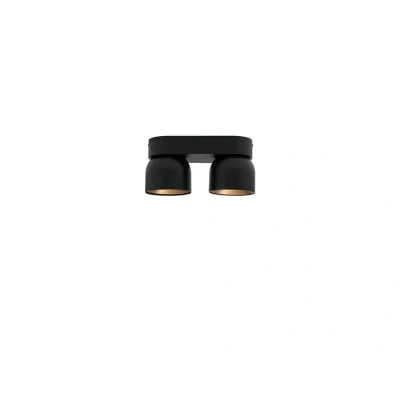 Image de Nordlux Downlight Pitcher, GU10, à 2 lampes, métal, noir