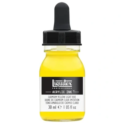 Image de Liquitex Professional Encre Acrylique Flacon Avec Pipette 30 ml Jaune De Cadmium Clair Imitation