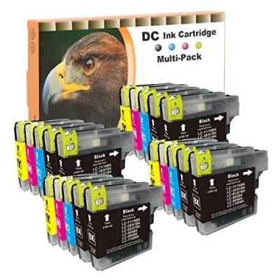 Image de D&amp;C 20x Cartouches d&#039;encre compatibles pour Brother LC 980/1100 DCP 185C 385C 395CN 585CW 6690CW J615W J715W MFC 490CW 5490CN 5895CW 6890CDW 795CW 990CW