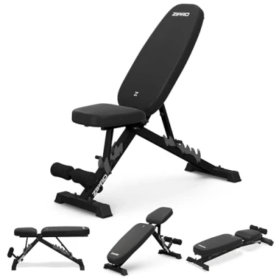 Image de Zipro Banc de Musculation Pliable Jacked, Fitness avec Dossier Réglable 7 Positions, Assise Ajustable 3 Capacité 230kg, Multifonction pour Exercices Abdominaux et Plus
