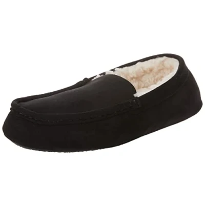 Image de Amazon Essentials Pantoufle Mocassin Homme, Noir Micro Suède, 39 EU