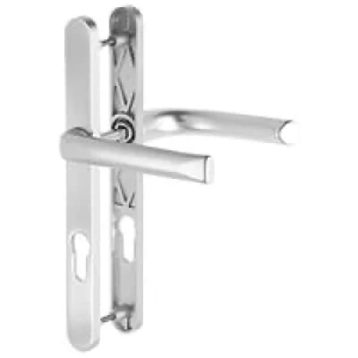 Image de HOPPE AG Ensemble de Porte fenêtre Plaque étroite Atlanta 113KH/300LMSGL/1530 Saillie réduite 195mm Argent F1 Clé i Entr.92 C.8 ép.78/87 3649489