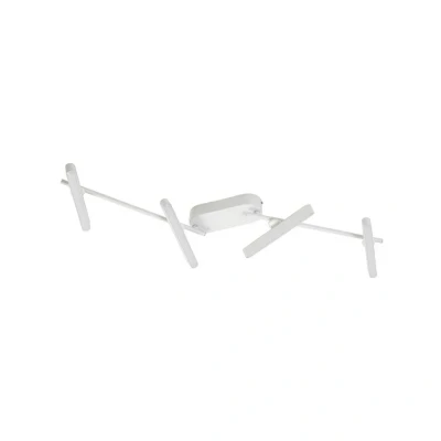 Image de Lindby spot LED Eldrin, blanc, à 4 lampes, réglette lumineuse
