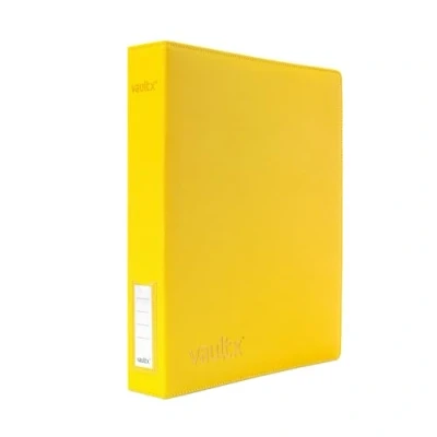 Image de Vault X Premium Exo Tec Classeur à anneaux pour 9 pages de cartes collectionner Capacité 30 + 3 en D TCG (Jaune)
