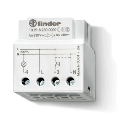 Image de Finder série 13 Rele Appartement électronique impulsion interrupteur unipolaire 230 V 10 A