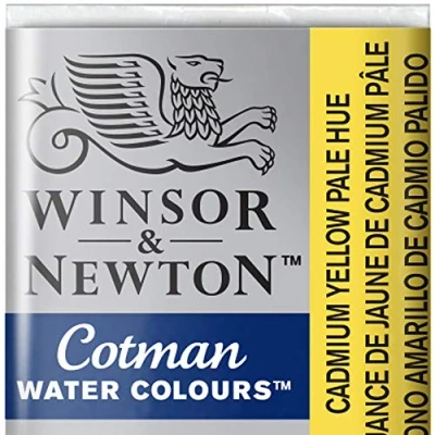 Image de Winsor &amp; Newton Cotman Aquarelle 1/2 Godet Jaune De Cadmium Pale Imitation