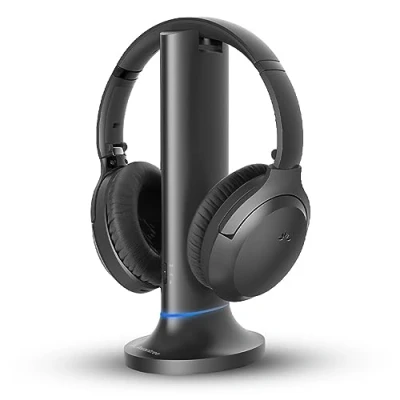 Image de Avantree Opera Plus Casque sans Fil TV avec Modes Cinéma et Dialogue Clair, HDMI Arc, Opt, AUX, RCA, portée de 164 Pieds, émetteur Télévision Bluetooth &amp; Station d&#039;accueil Chargement 2 en 1