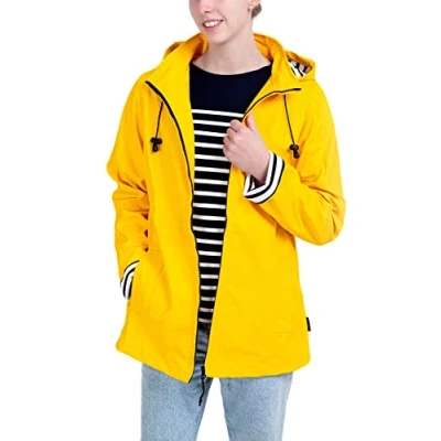 Image de Breizh Ocean Ciré Imperméable femme, ERQUY, Coupe ajustée avec intérieur rayé Femme du XS au 4XL
