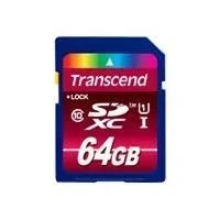Image de Transcend TS64GSDXC10U1 mémoire flash 64 Go SDXC MLC Classe 10 Neuf