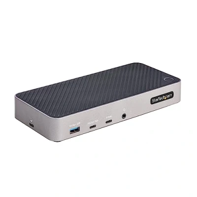 Image de Station d&#039;accueil STARTECH USB C Triple Monitor Dock HDMI/DP 4K 5x Hub 100W PD