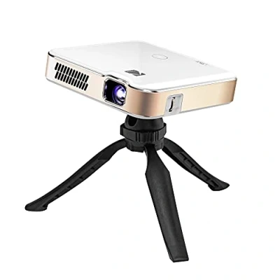 Image de KODAK Projecteur Portable Intelligent HD Luma 400 Compatible Wi FI, Bluetooth, HDMI &amp; USB Blanc Résolution Native 720p (4K) jusqu&#039;à 150 Pouces, 200 lumens ANSI Trépied Inclus