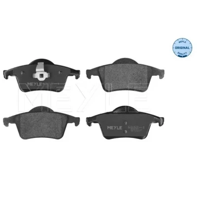 Image de MEYLE 025 230 7616 Jeu de plaquettes frein ORIGINAL Quality Essieu arrière contact signal d&#039;usure exclu avec tôle anti bruit VOLVO: S60 I, V70 2