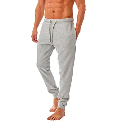 Image de Iron Mountain IMPNT206 Pantalon de jogging écologique pour hommes en fil recyclé, bas avec des poignets, Gris Clair Chiné, 3XL