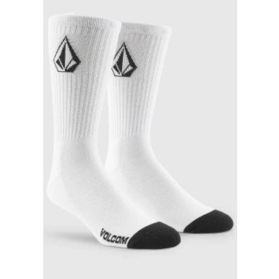 Image de Volcom FULL Stone SOCK 3PK Chaussettes, Homme, Taille: 42 46, White