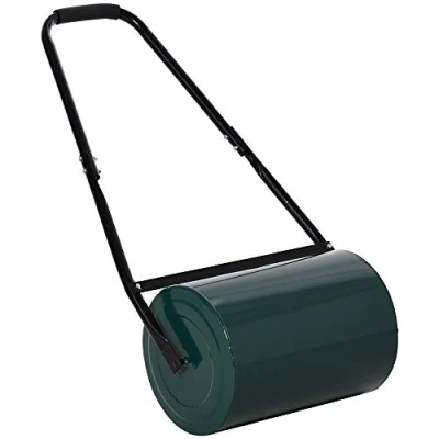 Image de Outsunny Rouleau à Gazon de Jardin Robuste Grande capacité 30 L dim. 104L x 42l 30H cm Vert