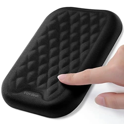 Image de VAYDEER Repose poignet pour clavier Support de coude avec accoudoir en mousse à mémoire forme bureau Réduit la pression sur les bras et coudes lors l&#039;utilisation informatique 1
