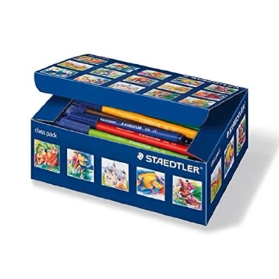Image de Staedtler Noris Club 326 Classpack Carton 100 Feutres Coloriage Pointe Moyenne 1 mm Assortis