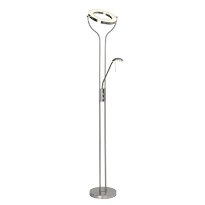 Image de BRILLIANT lampe Demian LED bras de lecture surligneur fer/chrome 1x SMD 18W intégré, 1600lm, 3000K Projecteurs et réglables via variateur rotatif Longueur la ligne