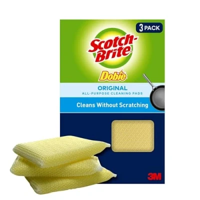 Image de Scotch Brite Fine, polyuréthane, jaune, lot de 1