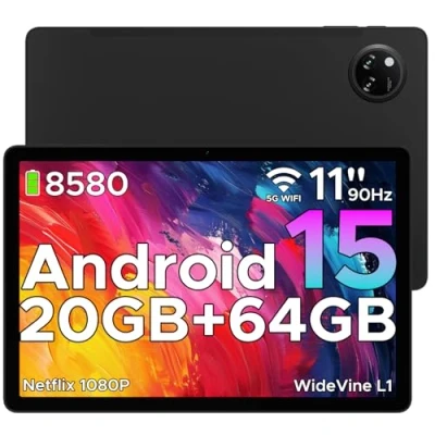Image de Tablette Tactile DOOGEE TAB A9+ 11&quot; Android 15, 20 Go RAM, 64 ROM, Batterie 8580 mAh, Caméra 13MP, Déverrouillage Facial Noir
