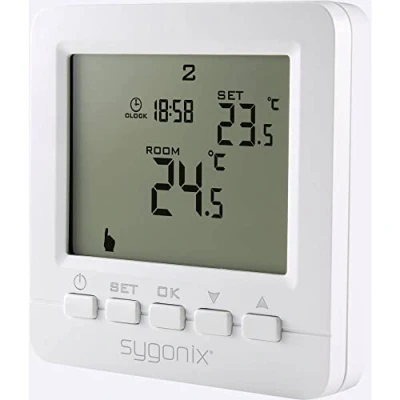 Image de Sygonix SY 4500818 Thermostat d&#039;ambiance encastré programme hebdomadaire 1 pc(s)