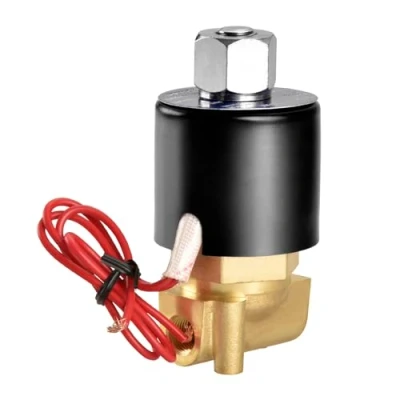 Image de Heschen Électrovanne électrique en laiton, 2W 025 06K, PT1/8&#039;&#039;, AC220V, eau à action directe, vanne de remplacement normalement ouverte