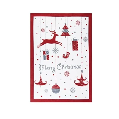 Image de Excelsa 65432 Torchon à Vaisselle Merry Christmas 50 x 70 cm Coton