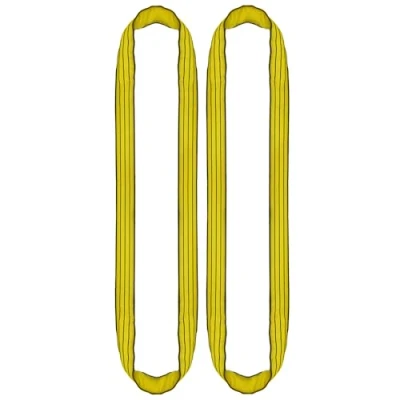 Image de PONSA. 3t 2m. Élingue Ronde Tubulaire de Polyester HT. 3000 Kilos résistance (2m Longueur utilisable 4 m Totale), avec Traitement PONSAGARD Contre coupures et abrasions. (Pack 2 u.)