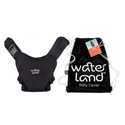 Image de WaterLand Porte bébé innovant pour l&#039;eau et la terre Sangle de poitrine imperméable tout petits avec sangles réglables, siège transport léger piscine plage
