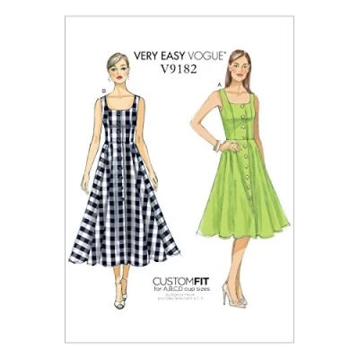 Image de Vogue Patterns 9182 E5 Robe pour femme Tailles 42 à 50