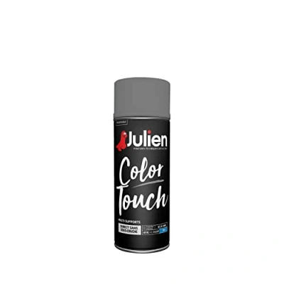 Image de Julien Peinture Aérosol Intérieure et Extérieure Color Touch en Phase Aqueuse Anthracite Mat 400ml