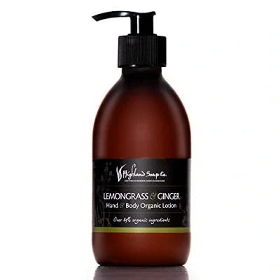 Image de The Highland Soap Company Lotion pour les mains et le corps à la citronnelle au gingembre 300 ml