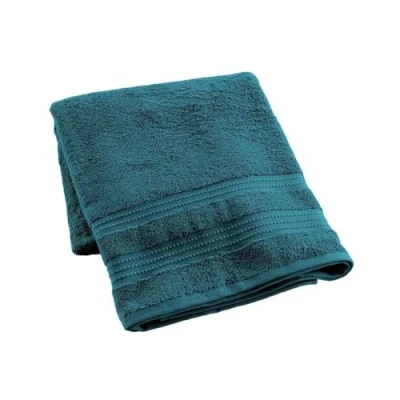 Image de douceur d&#039;intérieur, Drap de Bain (90 x 150 cm) Excellence Bio Bleu Orage, Eponge Unie